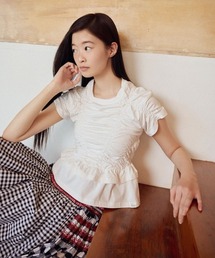 SHIRRING TSHIRT