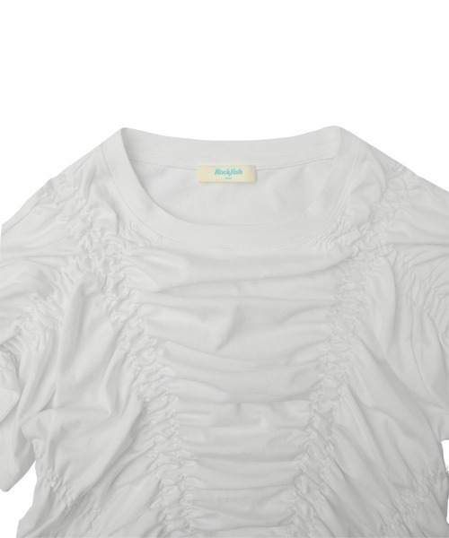 ROCKFISH WEATHERWEAR(ロックフィッシュウェザーウェア)の「SHIRRING TSHIRT(Tシャツ/カットソー・レディース・アイボリー/ブラック/ブルー・S/M)」の13枚目の写真