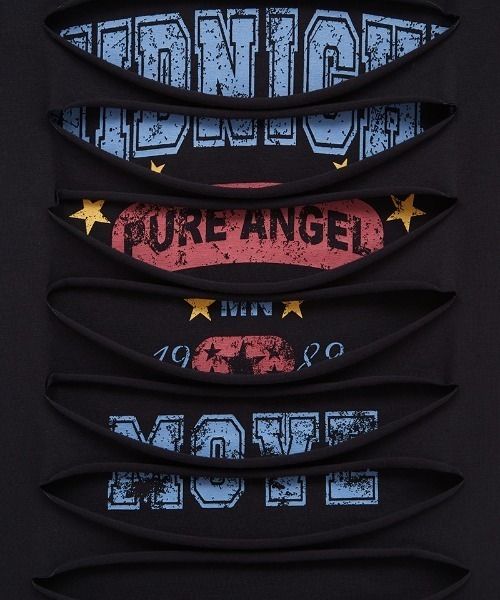 Midnight Move(ミッドナイトムーブ)の「A'GEM/9 × .kom 『MIDNIGHT MOVE/ミッドナイトムーブ』3 damage tee/ダメージ Tシャツ(Tシャツ/カットソー・レディース・ブラック/ホワイト・FREE)」の17枚目の写真