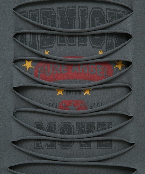 Midnight Move(ミッドナイトムーブ)の「A'GEM/9 × .kom 『MIDNIGHT MOVE/ミッドナイトムーブ』3 damage tee/ダメージ Tシャツ(Tシャツ/カットソー・レディース・ブラック/ホワイト・FREE)」の20枚目の写真