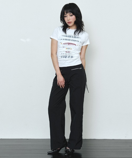 Midnight Move(ミッドナイトムーブ)の「A'GEM/9 × .kom 『MIDNIGHT MOVE/ミッドナイトムーブ』3 damage tee/ダメージ Tシャツ(Tシャツ/カットソー・レディース・ブラック/ホワイト・FREE)」の22枚目の写真