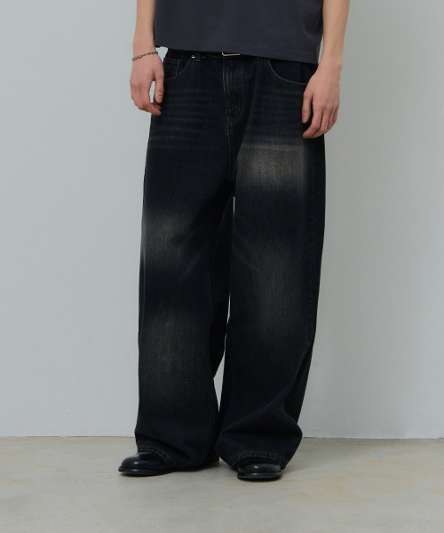 DESIRED(デシレッド)の「ウォッシングワイドデニム-FASK2301B03(デニムパンツ・レディース・ブラック・MEDIUM/LARGE/X-LARGE)」の5枚目の写真