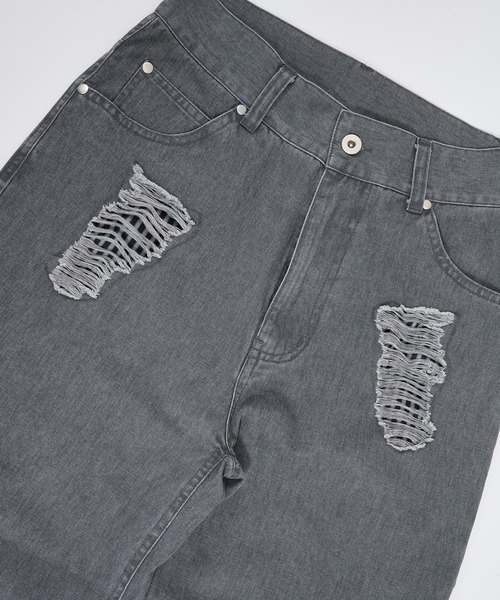 FTW（エフティダブリュー）の「DAMAGE POCKET PANTS（その他パンツ・レディース・ベージュ/チャコールグレー・SMALL/MEDIUM）」の5枚目の写真