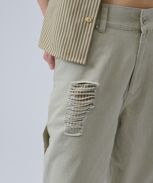 FTW（エフティダブリュー）の「DAMAGE POCKET PANTS（その他パンツ・レディース・ベージュ/チャコールグレー・SMALL/MEDIUM）」の17枚目の写真