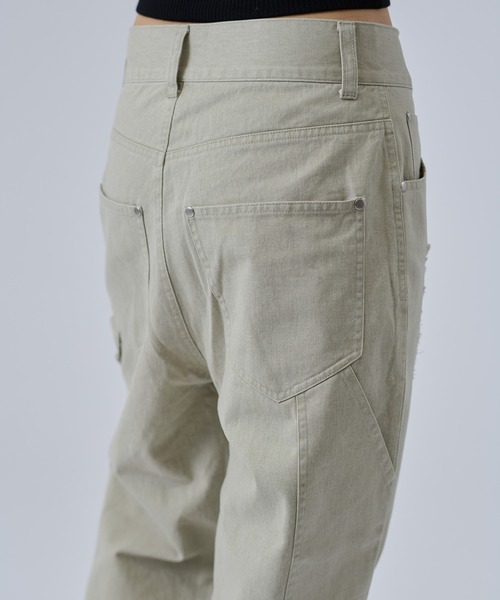 FTW（エフティダブリュー）の「DAMAGE POCKET PANTS（その他パンツ・レディース・ベージュ/チャコールグレー・SMALL/MEDIUM）」の16枚目の写真