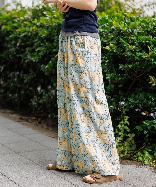 GEORGE'S(ジョージズ)の「INDIAプリントパンツ(その他パンツ・レディース・ブルー/ピンク・FREE)」の1枚目の写真