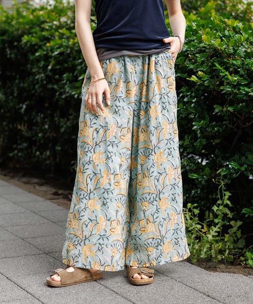 GEORGE'S(ジョージズ)の「INDIAプリントパンツ(その他パンツ・レディース・ブルー/ピンク・FREE)」の6枚目の写真