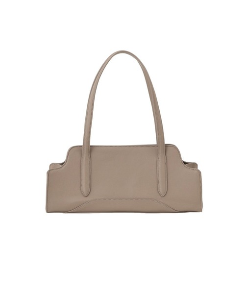 polaura(ポローラ)の「カーブストラクチャーショルダーバッグ(ショルダーバッグ・レディース・ブラック/グレイッシュベージュ・FREE)」の16枚目の写真