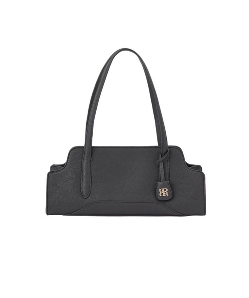 polaura(ポローラ)の「カーブストラクチャーショルダーバッグ(ショルダーバッグ・レディース・ブラック/グレイッシュベージュ・FREE)」の18枚目の写真