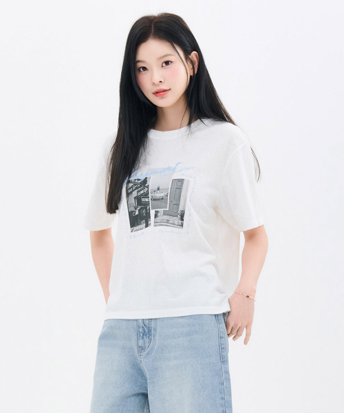 CHASECULT(チェイスカルト)の「レディーススラブプリント半袖Tシャツ-FCRG5871E01(Tシャツ/カットソー・レディース・ホワイト・85/90)」の3枚目の写真
