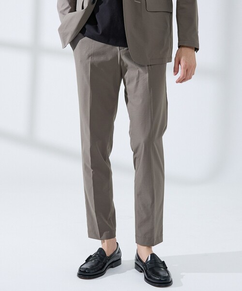 ABAHOUSE GRAY（アバハウスグレイ）の「【セットアップ対応/WEB限定】360°ストレッチ リップストップ レギュラースラックス / 吸水速乾 / 遮熱 / UVカット（スラックス・メンズ・ネイビー/チャコールグレー/ブラック・44/46/48/50）」の3枚目の写真