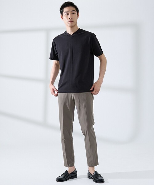 ABAHOUSE GRAY（アバハウスグレイ）の「【セットアップ対応/WEB限定】360°ストレッチ リップストップ レギュラースラックス / 吸水速乾 / 遮熱 / UVカット（スラックス・メンズ・ネイビー/チャコールグレー/ブラック・44/46/48/50）」の12枚目の写真