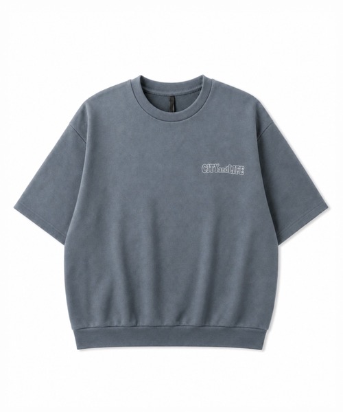 Starting Over(スターティングオーバー)の「Faux Suede Girl Print Short Sleeve T-Shirt/スウェードタッチ ガールプリント 半袖Tシャツ(Tシャツ/カットソー・メンズ・サックスブルー/ブラック・L/XL)」の2枚目の写真