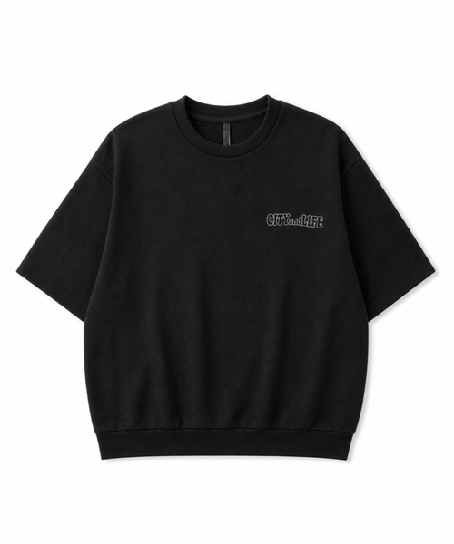 Starting Over(スターティングオーバー)の「Faux Suede Girl Print Short Sleeve T-Shirt/スウェードタッチ ガールプリント 半袖Tシャツ(Tシャツ/カットソー・メンズ・サックスブルー/ブラック・L/XL)」の1枚目の写真
