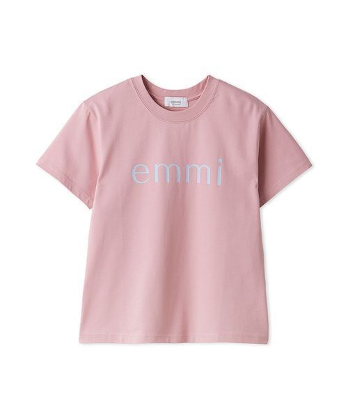 emmi（エミ）の「ベーシックemmiロゴTシャツ（Tシャツ/カットソー・レディース・ライトグレー/ホワイト/ピンク/ベージュ/チャコールグレー・F）」の5枚目の写真
