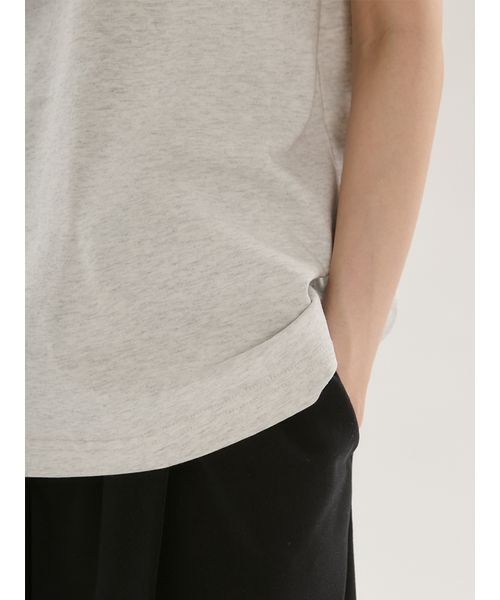emmi（エミ）の「ベーシックemmiロゴTシャツ（Tシャツ/カットソー・レディース・ライトグレー/ホワイト/ピンク/ベージュ/チャコールグレー・F）」の11枚目の写真