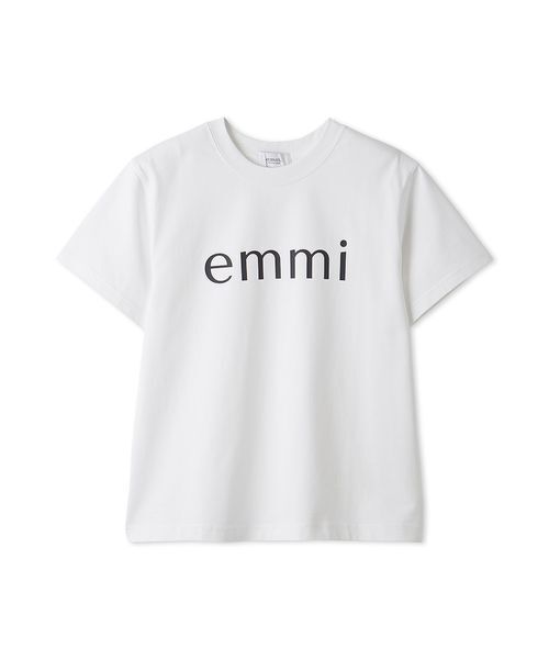 emmi（エミ）の「ベーシックemmiロゴTシャツ（Tシャツ/カットソー・レディース・ライトグレー/ホワイト/ピンク/ベージュ/チャコールグレー・F）」の18枚目の写真