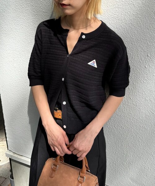 GEVACO(ゲバコ)の「【GEVACO/ゲバコ】コットンリネン半袖カーディガン(Tシャツ/カットソー・レディース・ブラック/ピンク/アイボリー・ONE SIZE)」の14枚目の写真