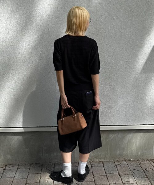 GEVACO(ゲバコ)の「【GEVACO/ゲバコ】コットンリネン半袖カーディガン(Tシャツ/カットソー・レディース・ブラック/ピンク/アイボリー・ONE SIZE)」の18枚目の写真