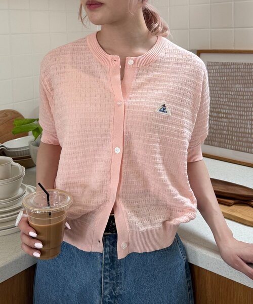 GEVACO(ゲバコ)の「【GEVACO/ゲバコ】コットンリネン半袖カーディガン(Tシャツ/カットソー・レディース・ブラック/ピンク/アイボリー・ONE SIZE)」の19枚目の写真