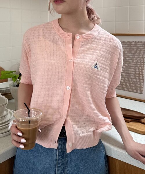 GEVACO(ゲバコ)の「【GEVACO/ゲバコ】コットンリネン半袖カーディガン(Tシャツ/カットソー・レディース・ブラック/ピンク/アイボリー・ONE SIZE)」の20枚目の写真