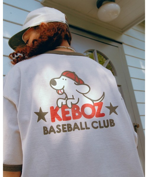 KEBOZ(ケボズ)の「YIB RINGER S/S TEE(Tシャツ/カットソー・メンズ・ホワイト/スカイブルー/グレー・S/M/L/2XL/XL)」の2枚目の写真