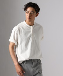 スラブヘンリーネックTシャツ