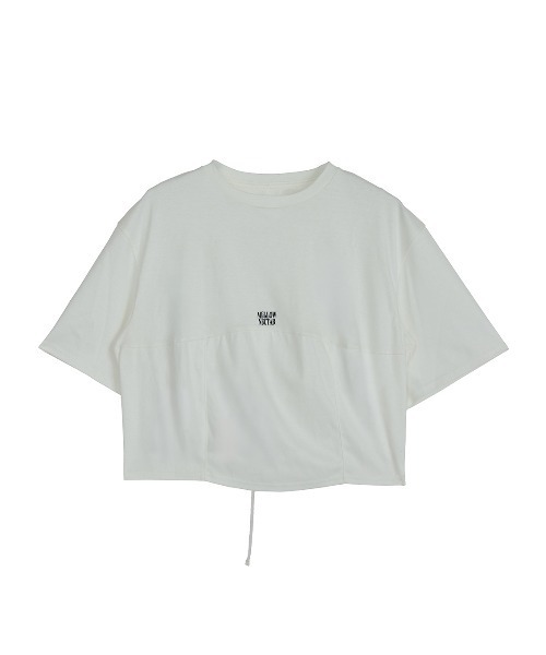 Ameri(アメリ)の「BACK OPEN SHINE TEE(Tシャツ/カットソー・レディース・ブラック/アイボリー・FREE)」の11枚目の写真