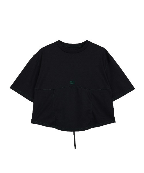 Ameri(アメリ)の「BACK OPEN SHINE TEE(Tシャツ/カットソー・レディース・ブラック/アイボリー・FREE)」の12枚目の写真