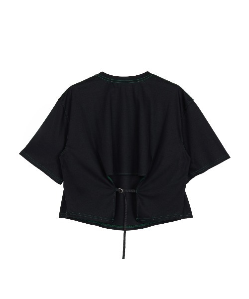 Ameri(アメリ)の「BACK OPEN SHINE TEE(Tシャツ/カットソー・レディース・ブラック/アイボリー・FREE)」の16枚目の写真