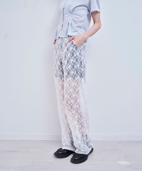 Nora Lily elle(ノラリリーエル)の「pure lace pants(その他パンツ・レディース・グレー/ネイビー・FREE)」の18枚目の写真