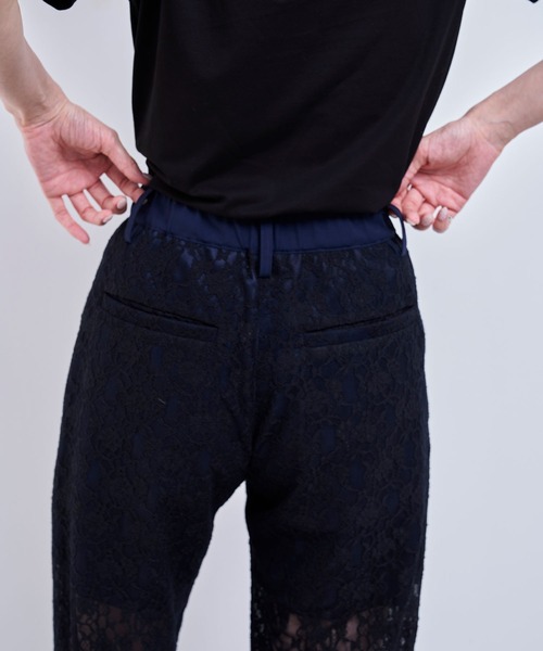 Nora Lily elle(ノラリリーエル)の「pure lace pants(その他パンツ・レディース・グレー/ネイビー・FREE)」の4枚目の写真