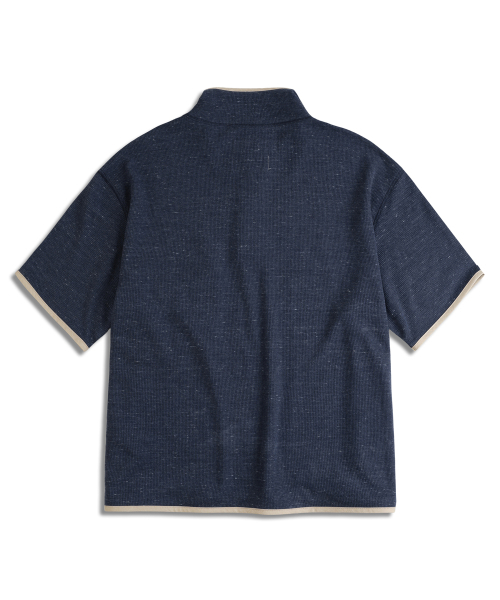MUDSALT(マッドソルト)の「ワッフルプルオーバー半袖Tシャツネイビー(Tシャツ/カットソー・レディース・その他・2/3)」の2枚目の写真