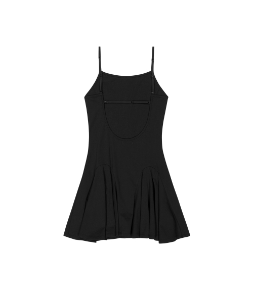 OJOS(オホス)の「Back Strap Flare Dress / Black(ワンピース・レディース・その他・1/2/3)」の3枚目の写真