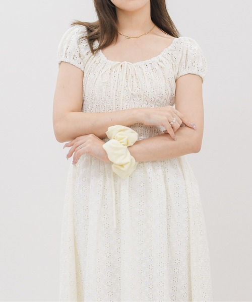 MISCH MASCH(ミッシュマッシュ)の「2026春夏新作 カットワークレースフレアワンピース(ワンピース・レディース・ホワイト・フリ-)」の5枚目の写真