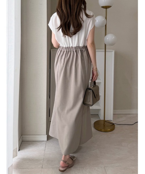 fifth(フィフス)の「【kanaセレクト】ボウタイドッキングワンピース(ワンピース・レディース・ホワイト/ブラック・M/XS)」の7枚目の写真