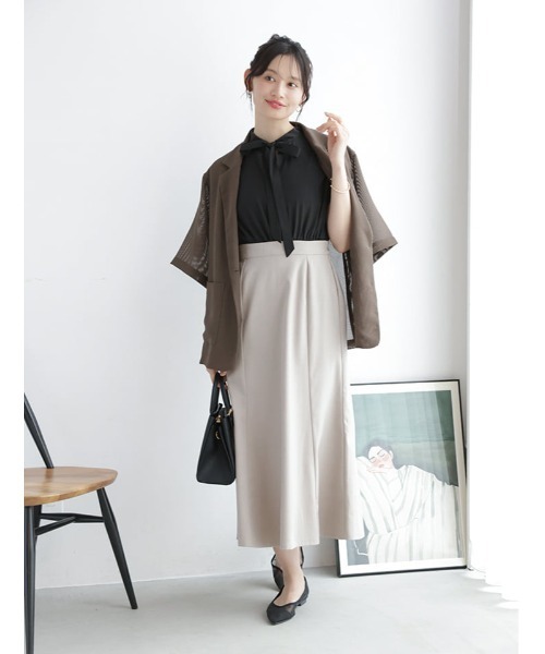 fifth(フィフス)の「【kanaセレクト】ボウタイドッキングワンピース(ワンピース・レディース・ホワイト/ブラック・M/XS)」の20枚目の写真