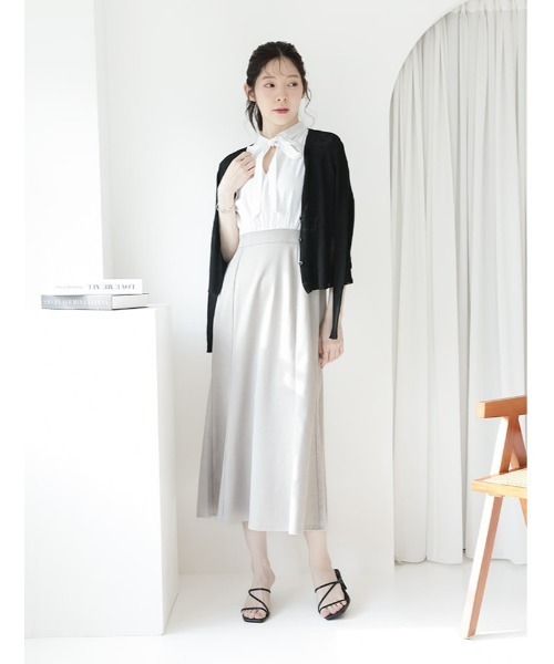 fifth(フィフス)の「【kanaセレクト】ボウタイドッキングワンピース(ワンピース・レディース・ホワイト/ブラック・M/XS)」の15枚目の写真