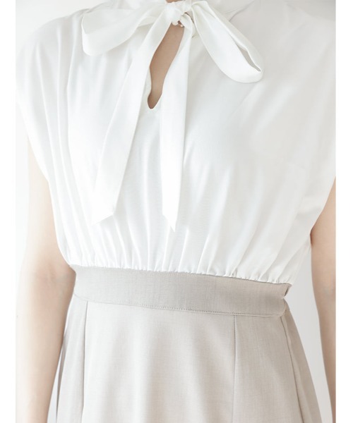 fifth(フィフス)の「【kanaセレクト】ボウタイドッキングワンピース(ワンピース・レディース・ホワイト/ブラック・M/XS)」の11枚目の写真