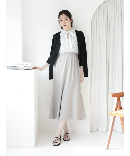 fifth(フィフス)の「【kanaセレクト】ボウタイドッキングワンピース(ワンピース・レディース・ホワイト/ブラック・M/XS)」の16枚目の写真