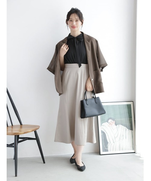 fifth(フィフス)の「【kanaセレクト】ボウタイドッキングワンピース(ワンピース・レディース・ホワイト/ブラック・M/XS)」の21枚目の写真