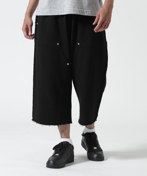 B'2nd(ビーセカンド)の「RENOVA/レノバ DOUBLE KNEE SWEAT SHORTS ダブルニー スウェットショーツ(その他パンツ・メンズ・ブラック/グレー/その他2・1/3)」の4枚目の写真