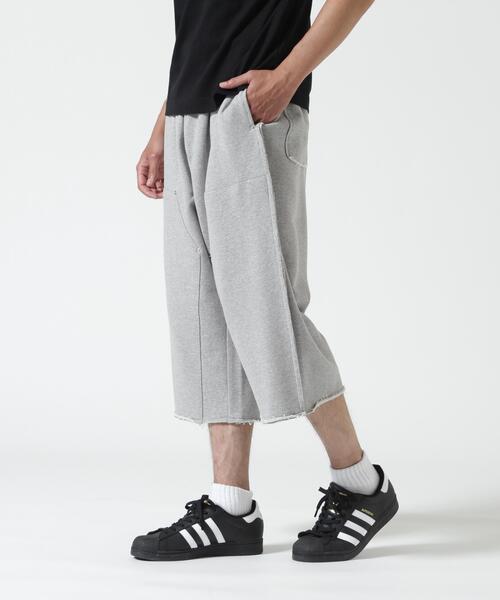 B'2nd(ビーセカンド)の「RENOVA/レノバ DOUBLE KNEE SWEAT SHORTS ダブルニー スウェットショーツ(その他パンツ・メンズ・ブラック/グレー/その他2・1/3)」の9枚目の写真
