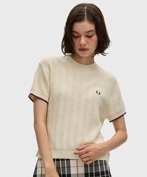 Textured Knitted T-Shirt/テクスチャードニットTシャツ