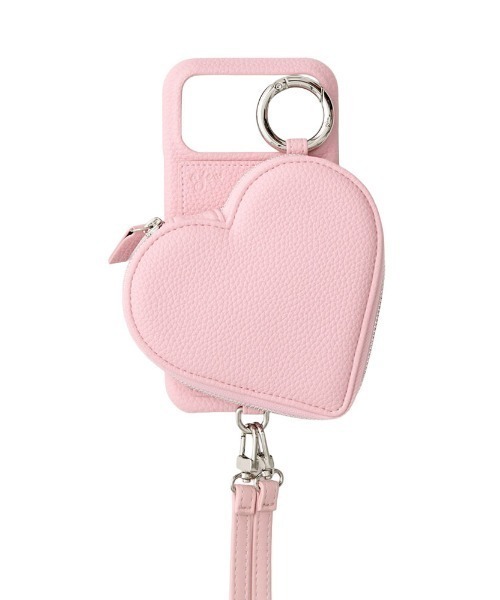 ajew×Bijou de M/エジュー×ビジュードエム】 PU HEART pocket case