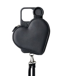 ajew | 【ajew×Bijou de M/エジュー×ビジュードエム】 PU HEART pocket case(MagSafe対応)| iPhone17/17Pro/17ProMAX(スマホケース/カバー)