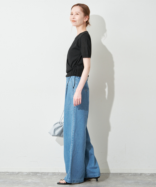 FLEK(フレック)の「《追加2》FLEK/フレック ショルダーカットアウトニット(ニット/セーター・レディース・アイボリー/ブラック・FREE)」の5枚目の写真