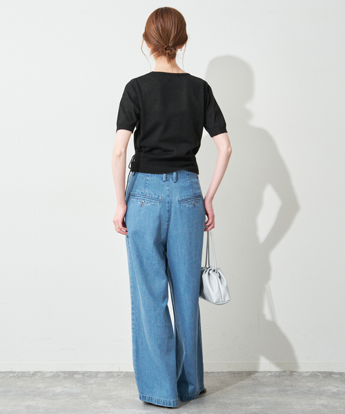 FLEK(フレック)の「《追加2》FLEK/フレック ショルダーカットアウトニット(ニット/セーター・レディース・アイボリー/ブラック・FREE)」の6枚目の写真