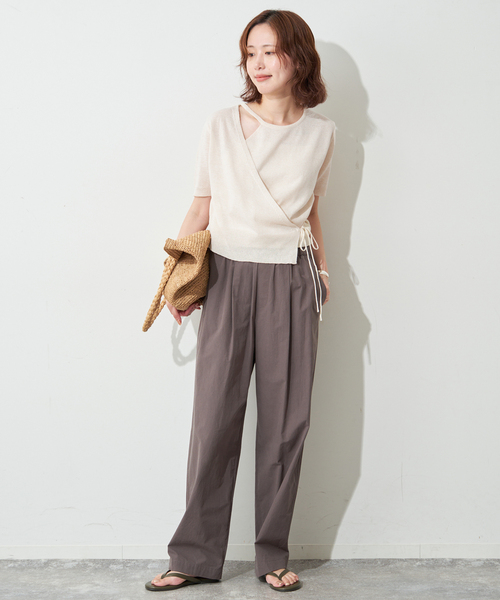 FLEK(フレック)の「《追加2》FLEK/フレック ショルダーカットアウトニット(ニット/セーター・レディース・アイボリー/ブラック・FREE)」の12枚目の写真
