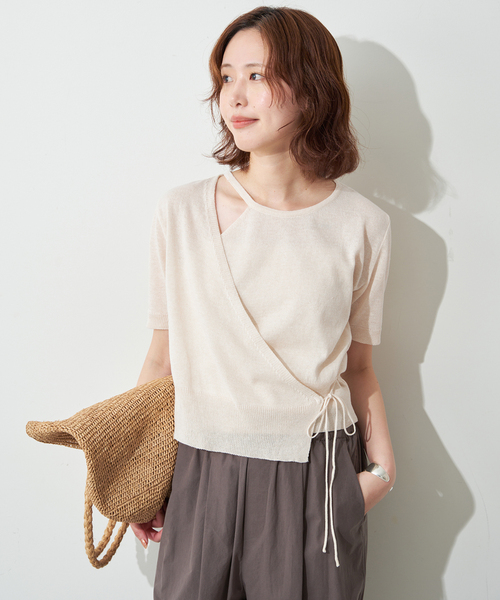 FLEK(フレック)の「《追加2》FLEK/フレック ショルダーカットアウトニット(ニット/セーター・レディース・アイボリー/ブラック・FREE)」の17枚目の写真